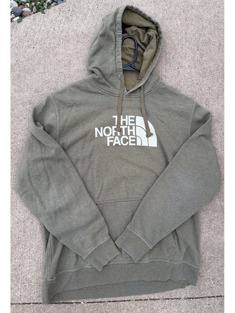 XL - Men - The North Face Hoodie Olive Green